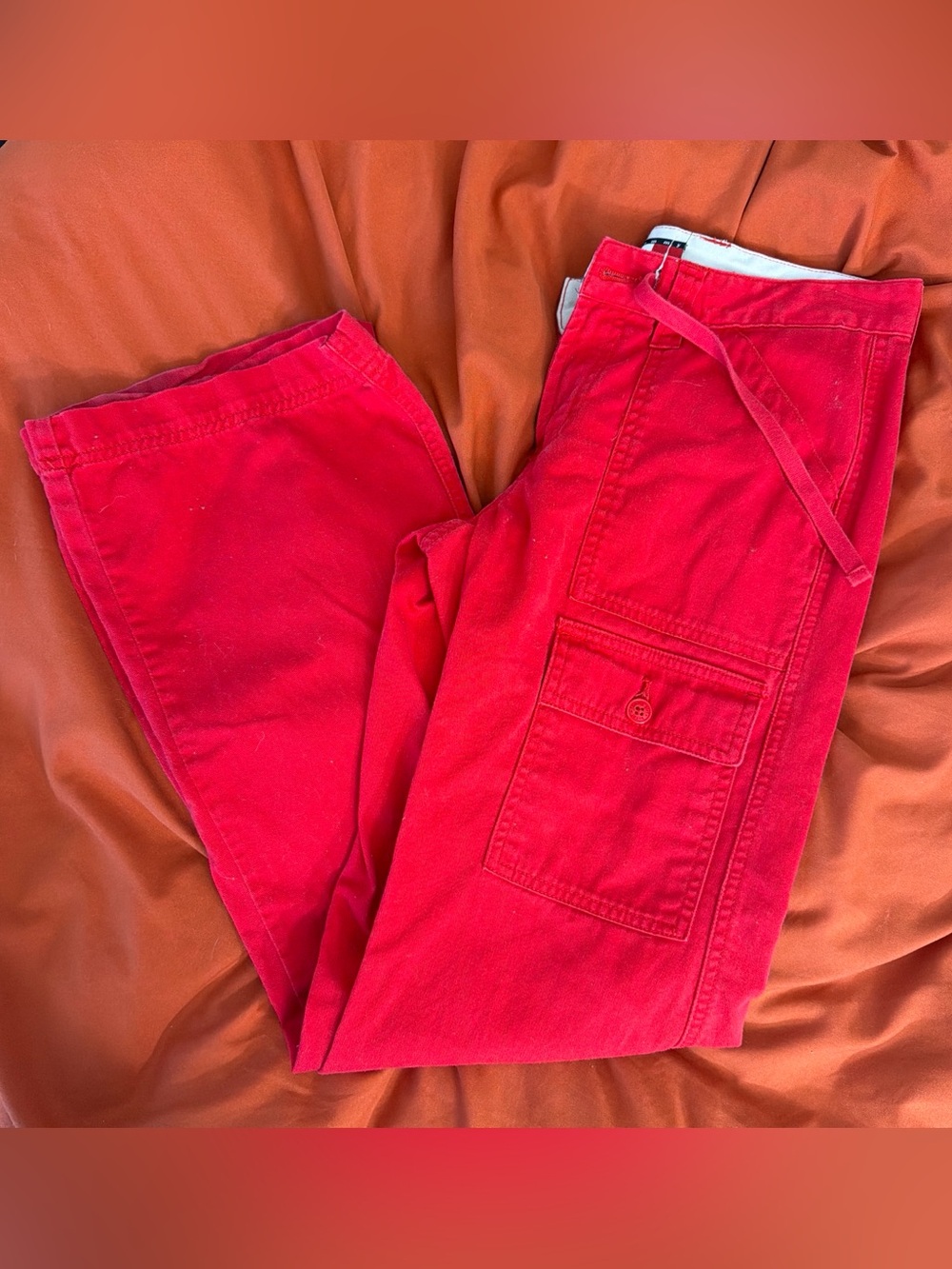 Tommy Hilfiger Red Straight Leg Pants